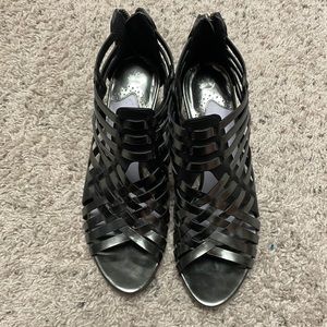 Johnston & Murphy strap women shoes.